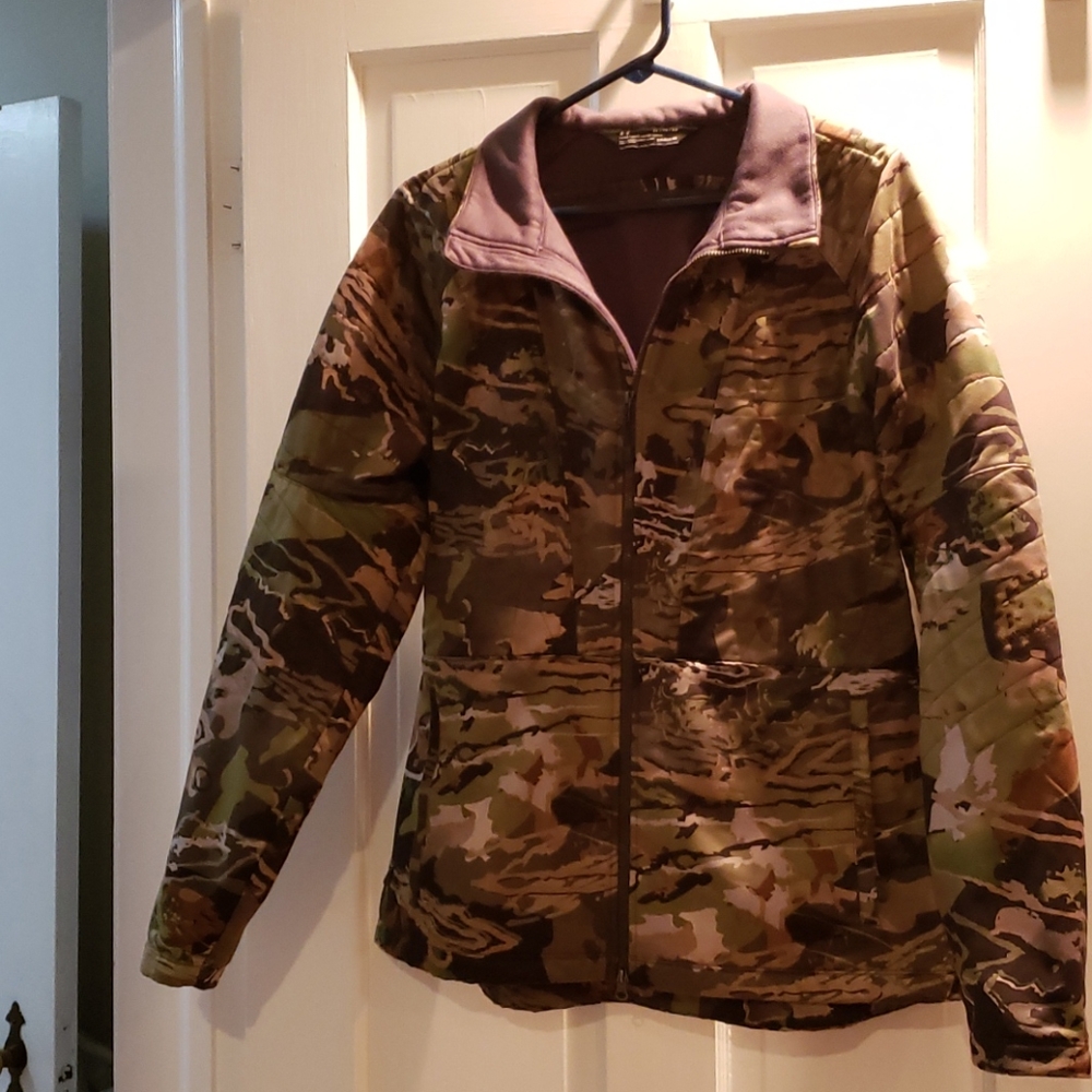 Under armor mid season forest camo hunting jacke
